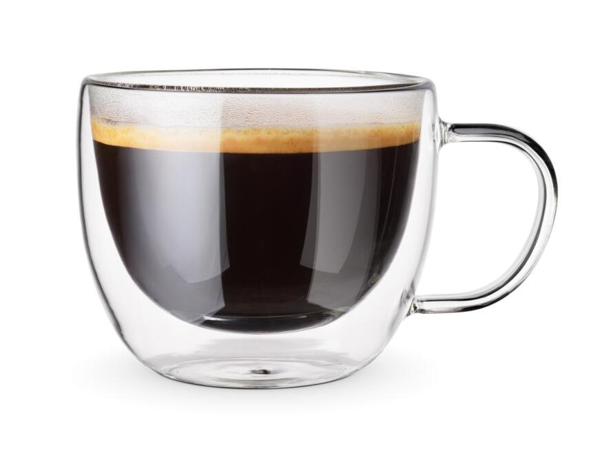 Coffee americano isolated on a white background.